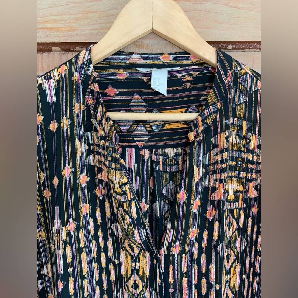 H&M Multicolor Patterned Blouse - Picture 3 of 7